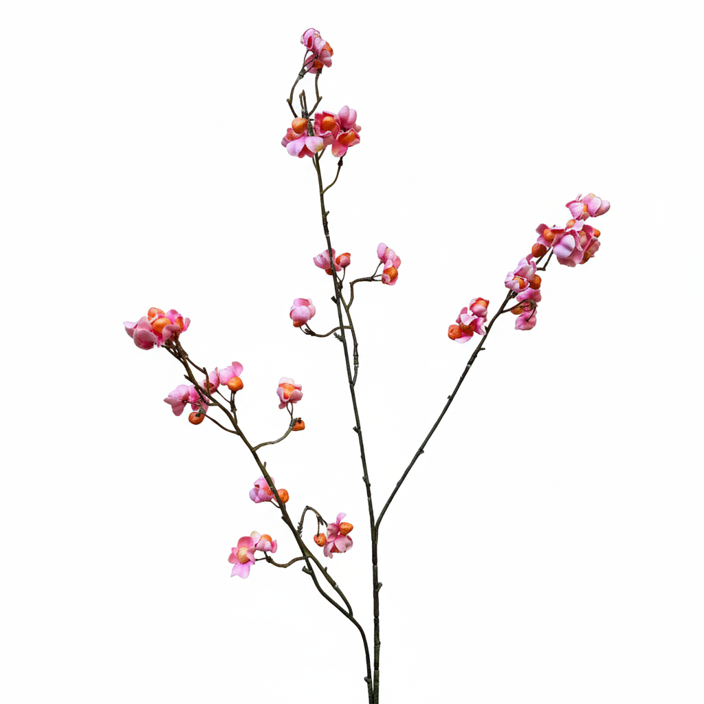 Zijdenbloem Kardinaalsmuts Roze/Oranje