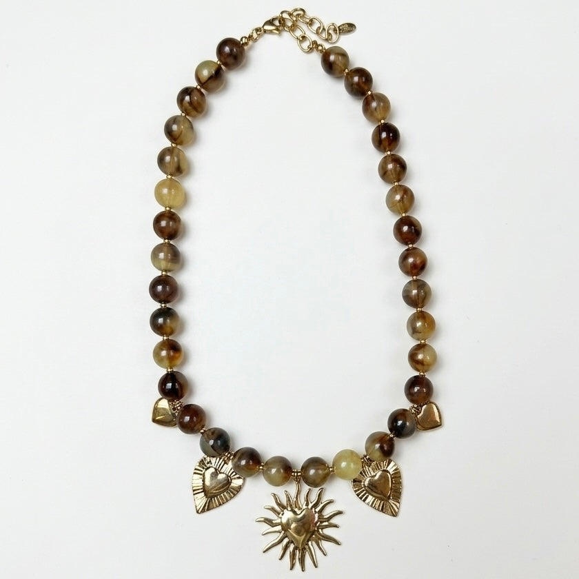 Ketting Brown heart
