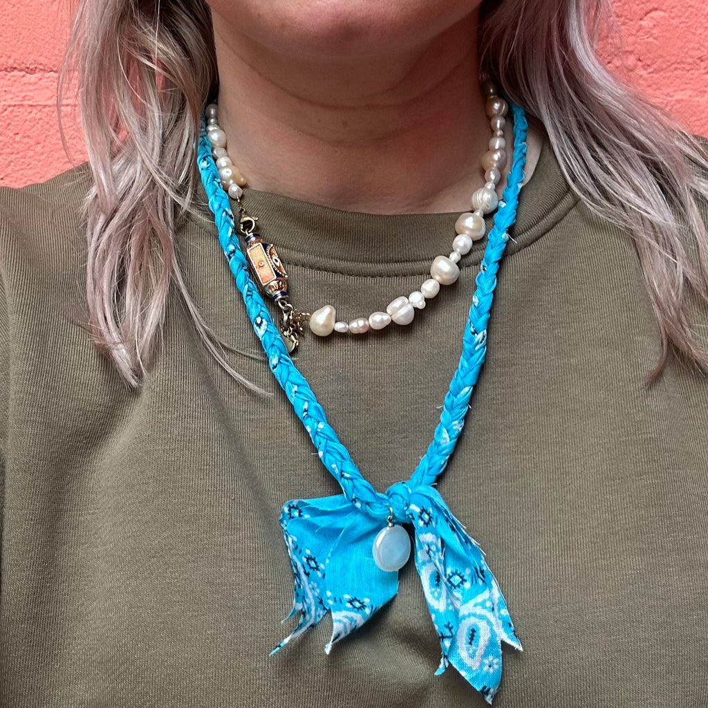 Bandana ketting Blauw