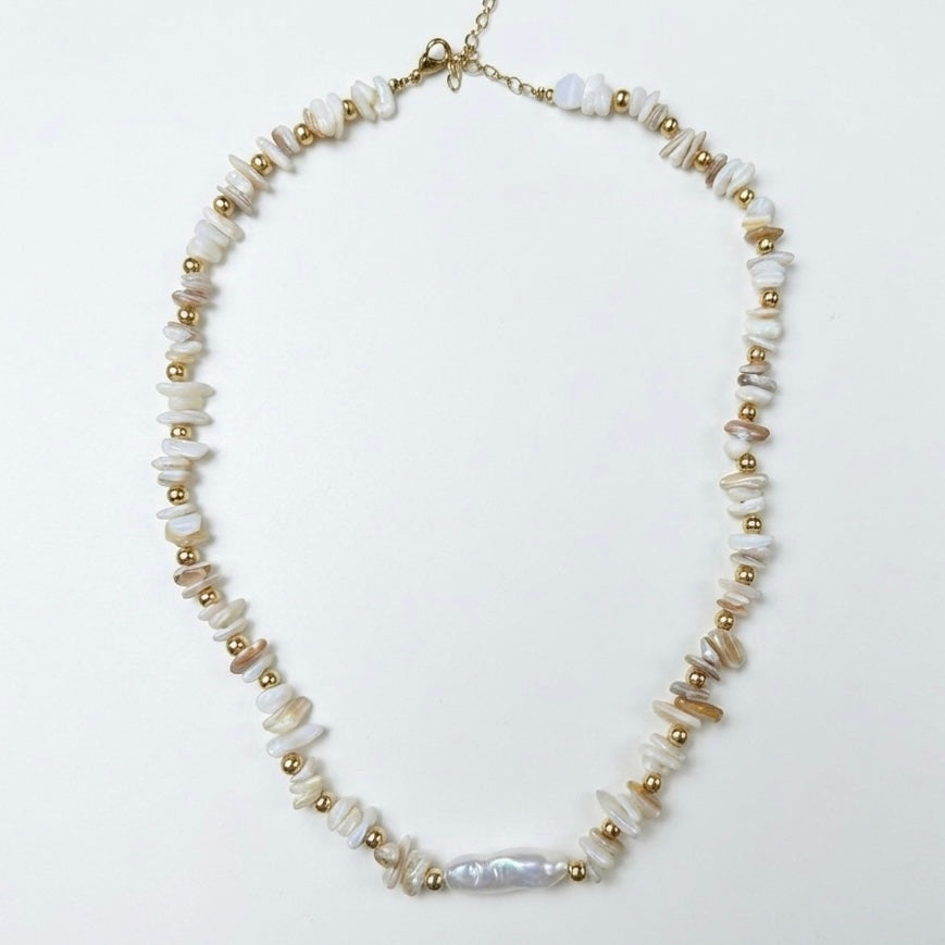 Ketting summer beige