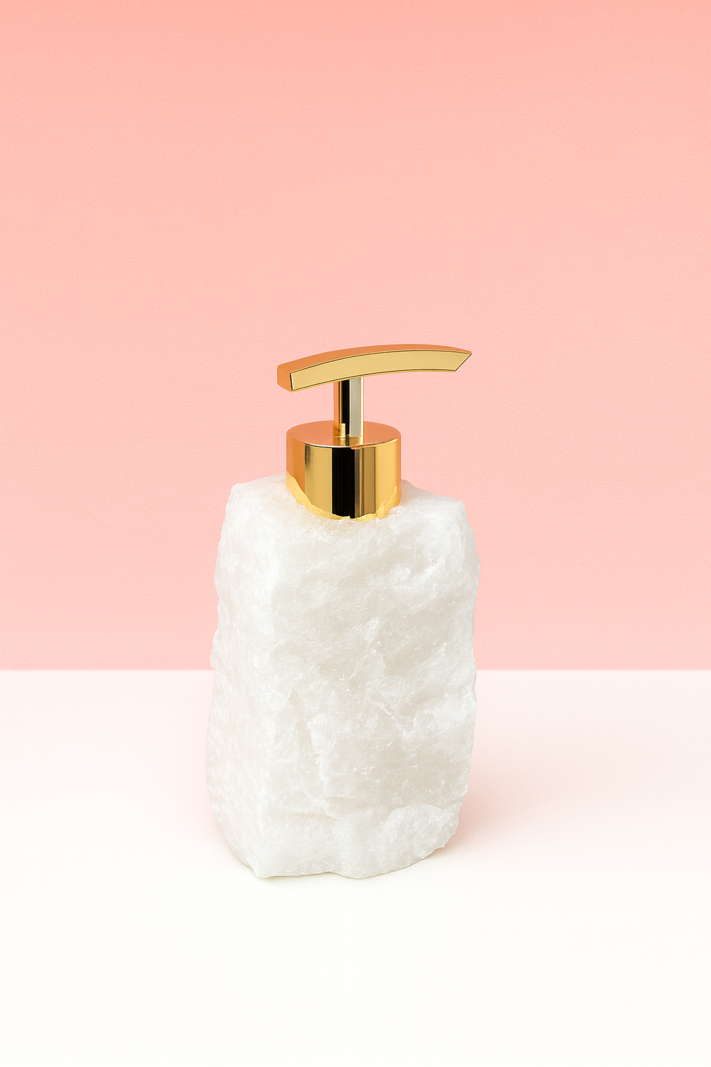 Bergkristal zeep dispenser