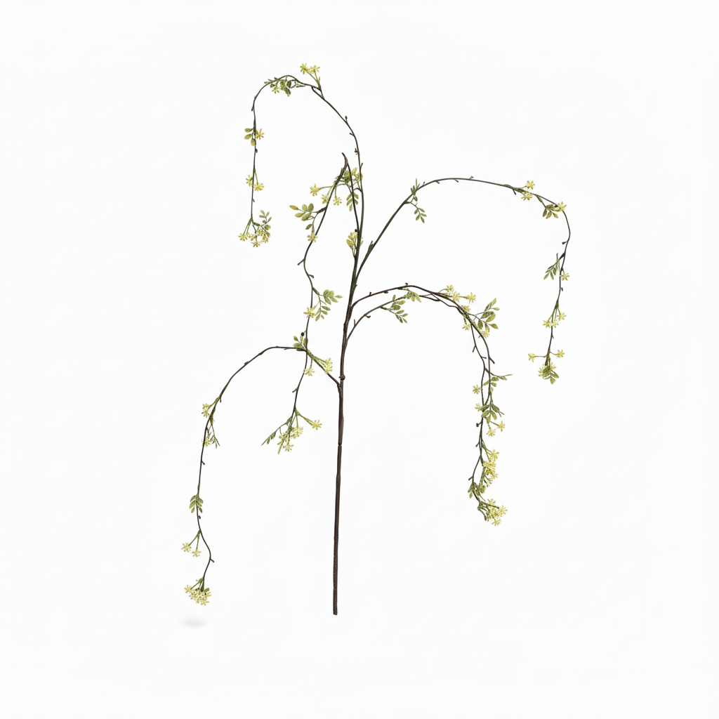 Zijden groen tak fijn