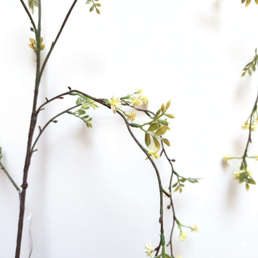 Zijden groen tak fijn